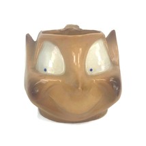 Vintage Elf Pixie Face Handmade Ceramic Coffee Mug Twist Handle Shiny Glaze 3 R1 - £18.44 GBP