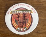 Vintage Elephant Red Beer Pin 3” Pinback Button Carlsberg 1990 Advertisi... - $12.38