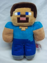 Mattel 2021 Mojang Studios Minecraft Soft Steve 9&quot; Plush Stuffed Animal Toy - £11.59 GBP