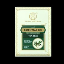 Khadi Natural Tea Tree Essential Oil 15 ml Ayurvedic Body Face Skin Acne Care - £13.46 GBP