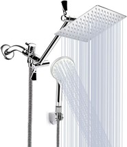 Shower Head, 8 Inch High Pressure Rainfall Shower Head/Handheld Shower Combo - £45.04 GBP