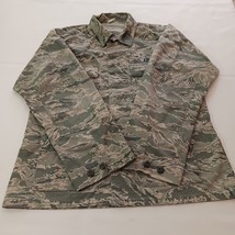 Defense Logistics Agency Men's Green Camo Coat Jacket Pockets Chest Size 45" image 11