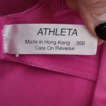 Athleta Shirt Womens XS Pink Sleeveless Scoop Neck Built In Bra Tank Top - £20.18 GBP