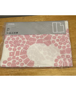 IKEA Curtain Panel Varen Nina Roeraade White Pink 59&quot; x 118&quot; Flower Geom... - $67.87 CAD