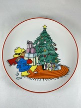 Vintage Schmid 1979 Paddington Bear Christmas Plate - A Year With Paddington - £7.43 GBP