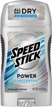 Speed Stick Power Antiperspirant Deodorant for Men, Unscented - 3 Ounce - £17.51 GBP