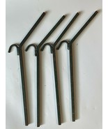 Vintage Metal Stakes Green Square Tent Camping Set Of 4 - £18.06 GBP