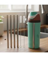 Metal Replacement Straws for Owala Kids FreeSip 16 oz Water Bottle, Stai... - $15.93 CAD