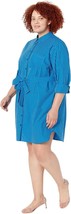 Draper James Plus Size Carly Shirtdress In Canopy Stripe. - £54.92 GBP