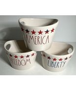 Rae Dunn Patriotic Stars America Liberty Freedom Small Ceramic Bowls 3pc... - $421.71 MXN