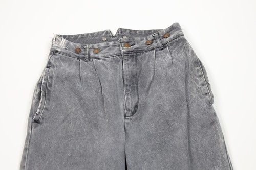 Vintage 80s 90s Streetwear Womens 28 Thrashed Pleated High Waist Denim Jeans Item image 2