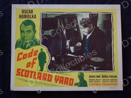 Code Of Scotland YARD-1948-ORIGINAL 11&quot;x14&quot; Lc #6 Fn - £13.95 GBP