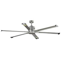 Hubbell Industrial Ceiling Fan with Wall Control 72 in Indoor/Outdoor Dual Mount - £213.04 GBP