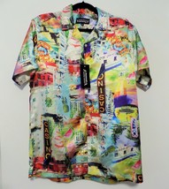 NEW Fresh Prints Baroque Italian Designer Style Men Shirt  Miami Art Dec... - $53.88