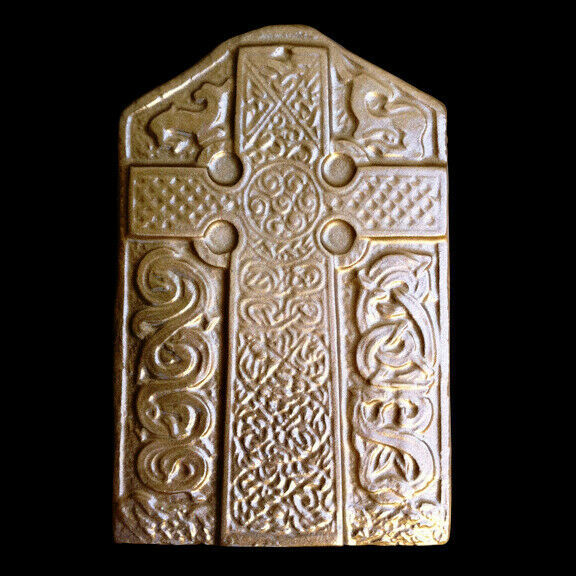 Celtic Cross Irish Symbol plaque in Bronze Finish - $19.79