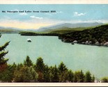 View From Garnet Hill Lake Sunapee New Hampshire NH UNP WB Postcard L4 - $5.89