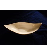 Lenox Ivory with 24K Gold Trim Curved Boat  Condiment Candy  Dish -USA - £11.83 GBP