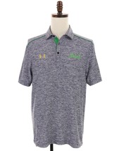 Under Armour Golf Polo Shirt Mens Medium Blue Notre Dame Fighting Irish - $26.51