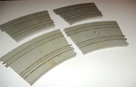 VINTAGE A.C. GILBERT 1/32ND SLOT CAR CURVE TRACK SECTIONS- 4- FAIR- W17 - $9.67