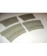 VINTAGE A.C. GILBERT 1/32ND SLOT CAR CURVE TRACK SECTIONS- 4- FAIR- W17 - $187.78 MXN