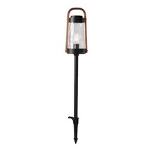 Hampton Bay Oakman Low Voltage Black Copper LED Path Light - Clear Water Glass - $29.16