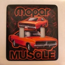 Mopar Muscle Metal Switch Plate Double Toggle - $9.25