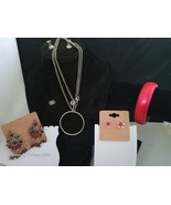 4 Piece Red Jewelry Set, Bangle,Earrings $ Chain (90) $12.99 - $17.82 CAD