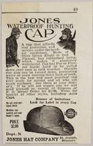 1927 Print Ad Jones Waterproof Hunting Caps St Joseph,Missouri - £6.21 GBP