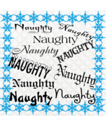 Naughty Words-Digital ClipArt-PNG-Art Clip-Gift Tag-Christmas-T Shirt-Te... - £1.39 GBP