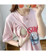 Mother Day gift A Simple Breast feeding T Shirt Dress Casual Simple Wome... - £19.11 GBP