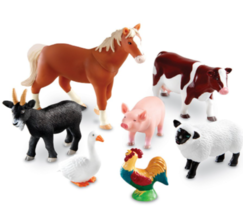Learning Resources 7-pc. Jumbo Farm Animals - £29.98 GBP