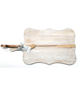 Patina Vie By thirstystone 19 inch white wash cheese board with spreader - $47.99