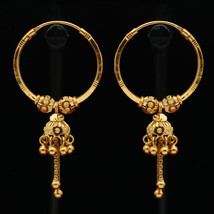 Bis 916 Fine Gold 2024 Vintage Jewels Drop Earrings For Spinster Gift - £359.20 GBP