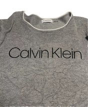 Calvin Klein Performance Women&#39;s Gray Logo Pullover Sweatshirt, Size Large - $13.86
