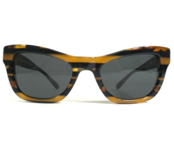 Coach Sunglasses HC 8223 L1653 544087 Black Brown Striped Cat Eye w black Lenses - £54.53 GBP