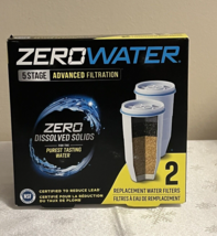 Zero Water 5 Stage Advanced Filtration 2 Replacement Water Filters New - £16.74 GBP