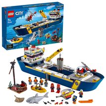 LEGO City Oceans Ocean Exploration Ship 60266 building set with submarine, helic - £417.56 GBP
