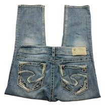 Silver Jeans Suki Mid Capri Super Stretch Jeans Size 27 Medium Was Denim - $41.58