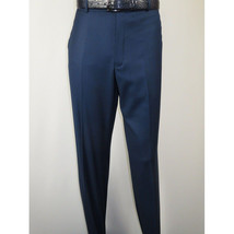 Mens Vitali Three Piece Suit Vested Sheen Sharkskin Business M3090 Ink blue image 12