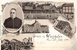 Wörishofen Germany~Kneipp PFARRER-WANDELBAHN-KINDERASYL-GEROMILLER~1900 Postcard - £16.70 GBP
