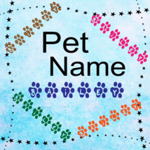 Color Paw Name BAILEY-Digital ClipArt-Art Clip-Gift Tag-Notebook-Scrapbook-banne - £0.99 GBP