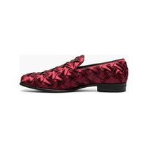 Stacy Adams Savoir Satin Textile Upper Shoes 25611-601 Burgundy image 5