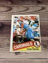 1985 Topps Tom Herr #113 St. Louis Cardinals - £1.20 GBP