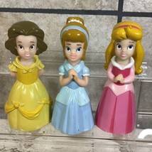 Disney Princess Figures Bath Tub Pool Float Toys Lot 3 Belle Aurora Cind... - $14.84