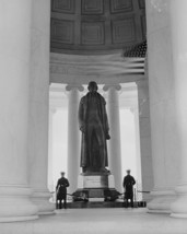 US Marines stand guard at the Jefferson Memorial in Washington DC Photo Print - £7.02 GBP+