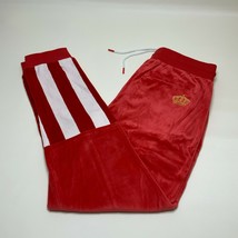 Men’s Red White Crown Royal Velour Track Pants - £76.88 GBP