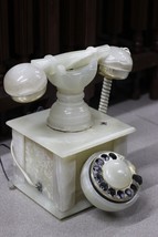 Handmade Vintage Onyx Marble Rotary, Natural Stone Telephone, Old teleph... - £315.24 GBP