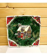 Christmas Vintage Ceramic XL Dish Certified International Susan Winget 11&quot; - $46.84 CAD