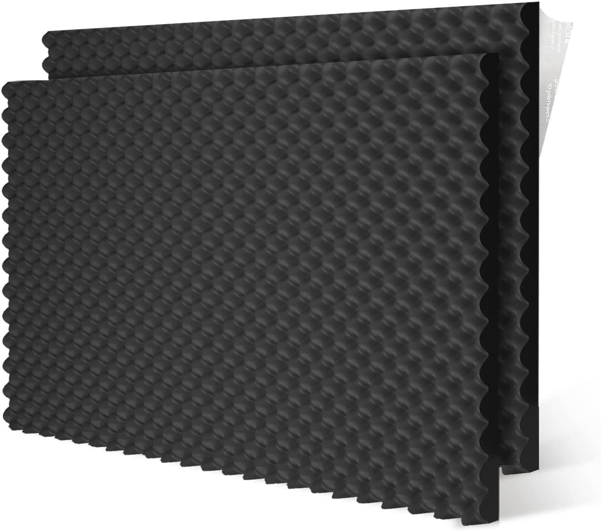 Primary image for Eekiya Acoustic Foam Egg Crate Panel Studio Foam Wall Panel, 2 Pack, Black
