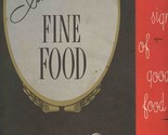 Jacomini&#39;s Fine Food Menu West Exchange Street Akron Ohio 1950&#39;s - $116.82